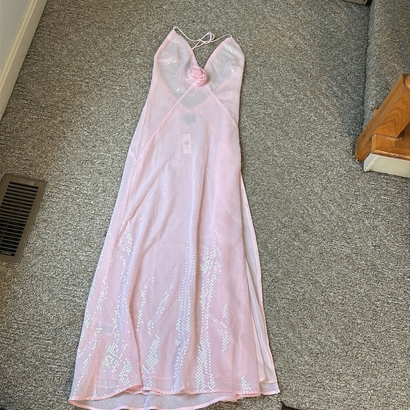 NWT! Bardot Aradia Sequin Halter Slip Dress - Multiple 🚦 - Picture 5 of 8